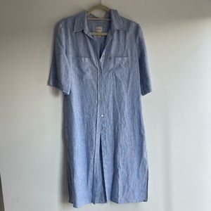 Chico’s Linen/Chambray Shirt Dress, size: 0